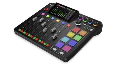 RØDE RØDECaster Pro II All-in-One Production Solution for Podcasting, Streaming, Music Production and Content Creation,Black