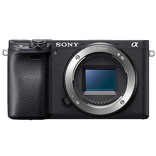 Sony Alpha a6400 Mirrorless Camera: Compact APS-C Interchangeable Lens Digital Camera with Real-Time Eye Auto Focus, 4K Video & Flip Up Touchscreen - E Mount Compatible Cameras - ILCE-6400/B Body