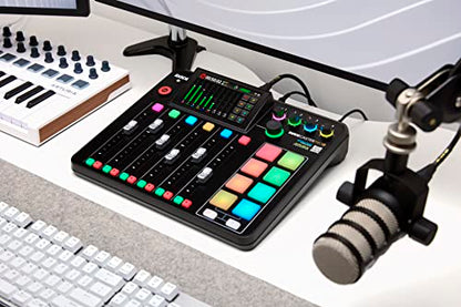 RØDE RØDECaster Pro II All-in-One Production Solution for Podcasting, Streaming, Music Production and Content Creation,Black